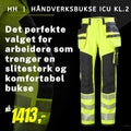 Håndverksbukse HH® ICU HiVis kl.2 (77472)