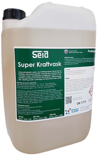 Super Kraftvask. 25 liter. Profesjonell