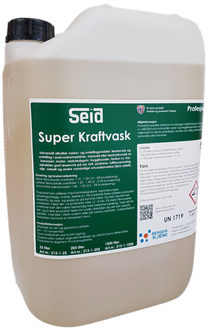 Super Kraftvask. 25 liter. Profesjonell
