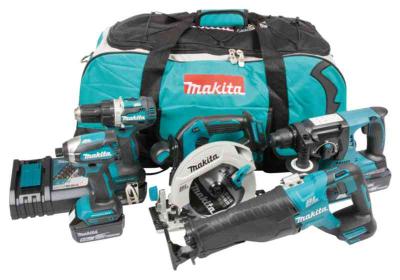 Kombipakke DLX5032T 5-PK 18V Makita 18V 5.0Ah 5 stk verktøy (504232)