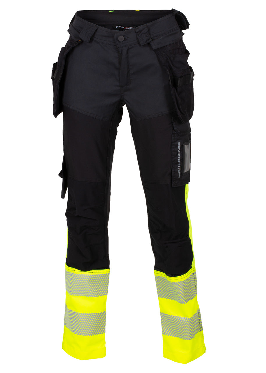 Håndverksbukse BS dame Gjøvik 4-V HiVis kl.1 fra Gjøvik