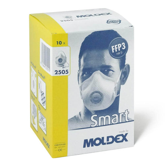 STØVMASKER MOLDEX 2505 M/VENTIL FFP3 10 STK fra Moldex