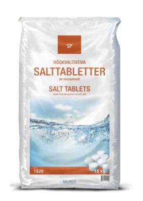 Salttabletter SP vakuumsalt Vannavherdende 25kg sekk (288770)