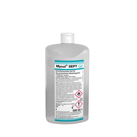 HÅNDDESINFISERING MYXAL 500 ML MED VIPPEKORK (13743002)