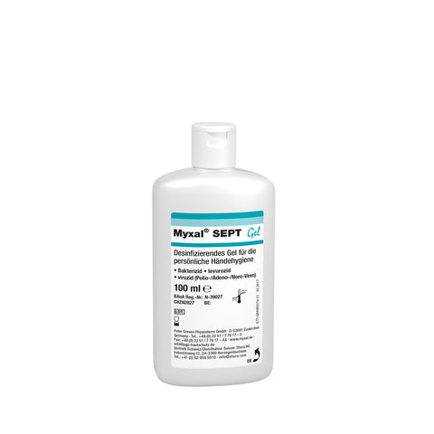 HÅNDDESINFISERING MYXAL100 ML FLASKE M/VIPPEKORK (13743001)