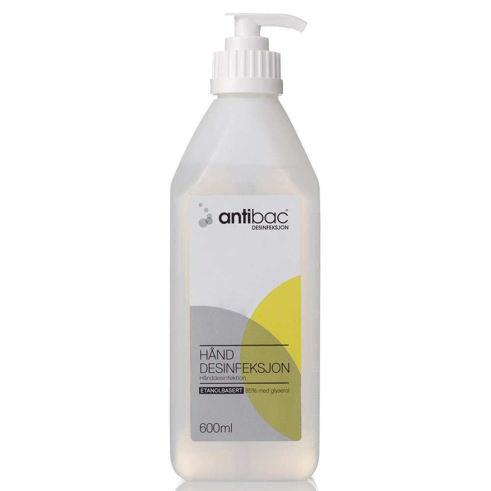 HÅNDDESINFEKSJON ANTIBAC 85% 600ML PUMPEFLASKE (229607)