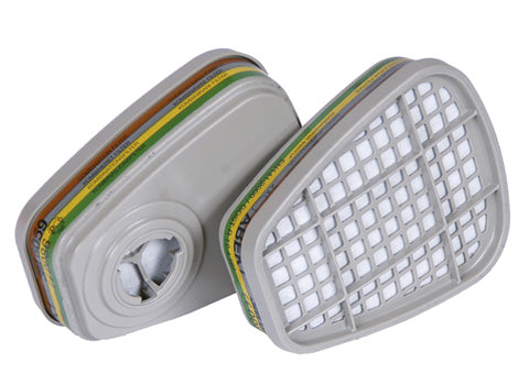 3M GASSFILTER ABEK1 FOR HALV /HELMASKE, 4 PAR (6059)
