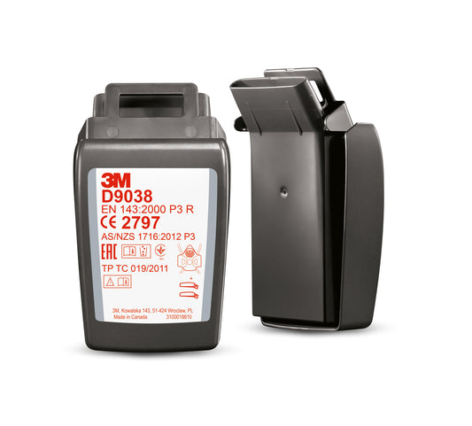 3M SECURE CLICK HARD CASE P3 R PARTIKKELFILTER TIL HF-800, PAR (HF8D9038)