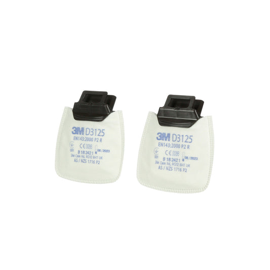 3M SECURE CLICK P2R PARTIKKELFILTER D3125 TIL HF-800 HALVMASKER, PAR (HF8D3125)