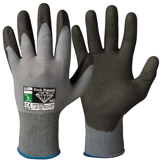 KARTONG MONTERINGSHANSKE NYLON MED HPT-BELEGG GRANBERG, 144 PAR (1090400)