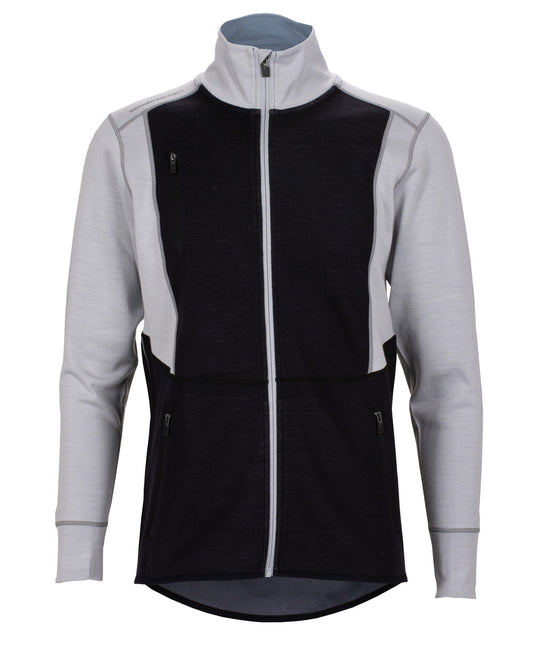 MAJAVATN JAKKE 2-LAGS MERINO SORT/GRÅ (832104489)