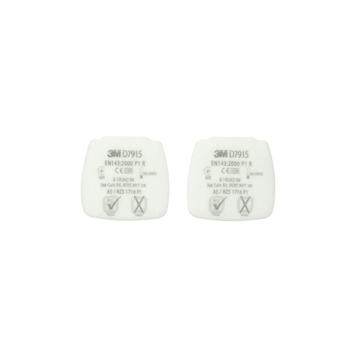 3M SECURE CLICK P1R UTSKIFTBARE PARTIKKELFIL TIL HF-800, 2 PAR (HF8D7915)