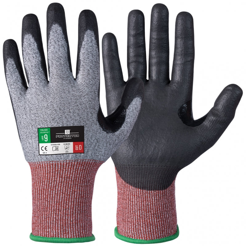 Kuttresistente hansker Protector, 12 par (116.591)