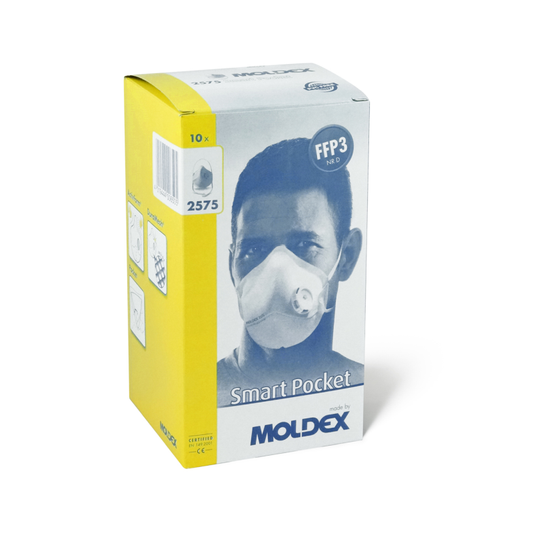 STØVMASKER MOLDEX SMART POCKET 2575 M/VENTIL FFP3 10 STK fra Moldex