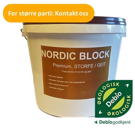 NORDIC BLOCK PREMIUM STORFE/GEIT, 20KG